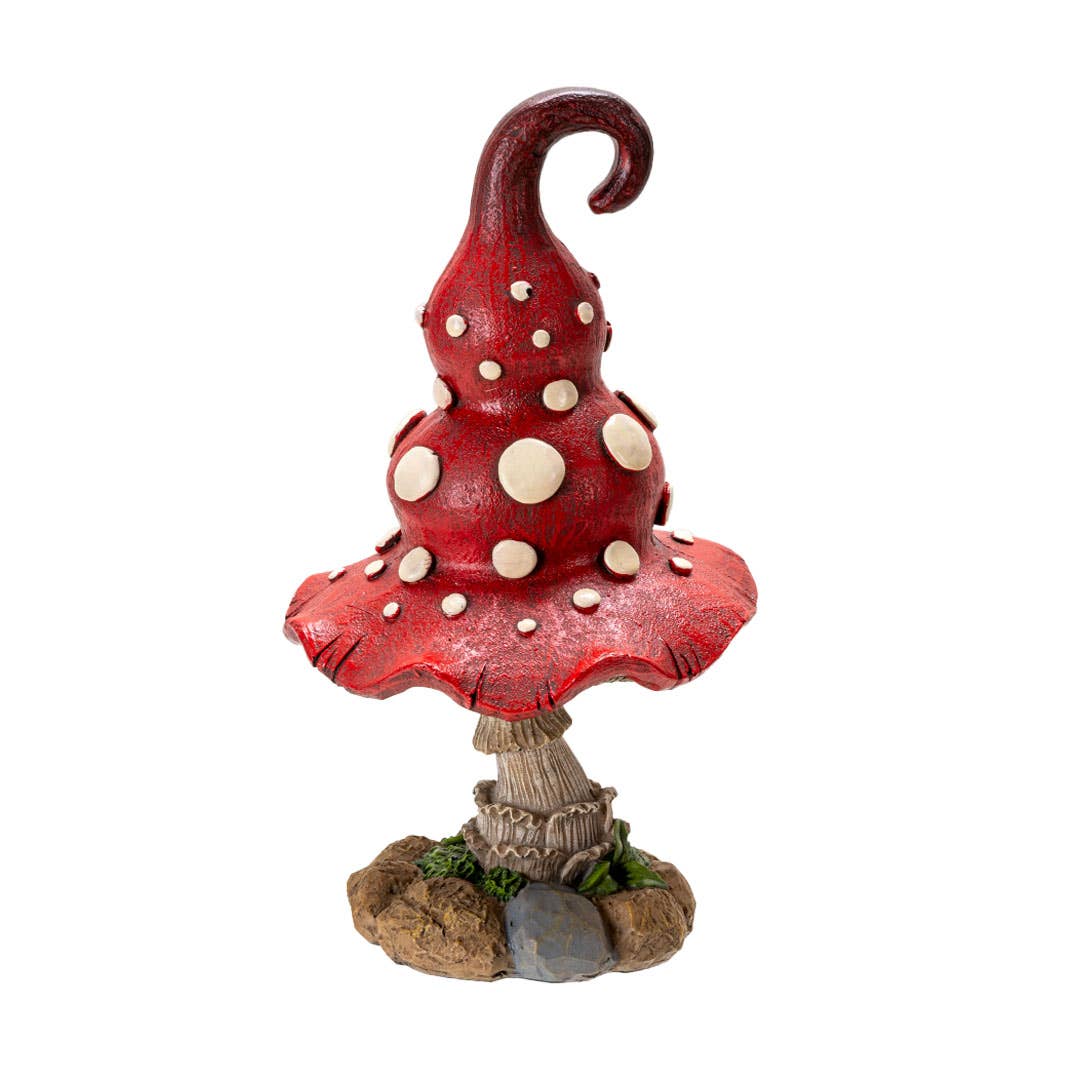 Whimsical Garden Toadstool Mushroom Red