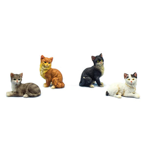 Mini Short Hair Cats - Set of 4