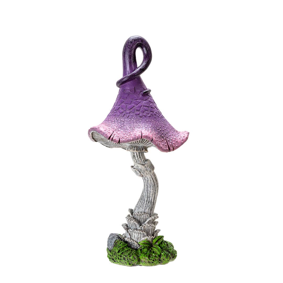Whimsical Garden Toadstool Mushroom Purple