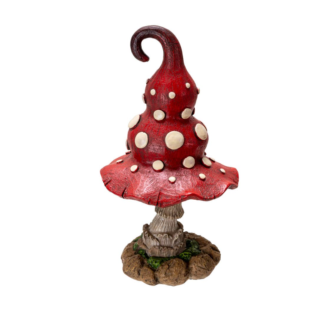 Whimsical Garden Toadstool Mushroom Red