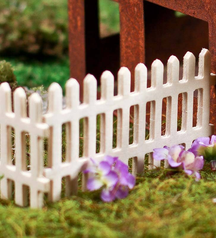 Mini Picket Fence Sections - Pack of 3