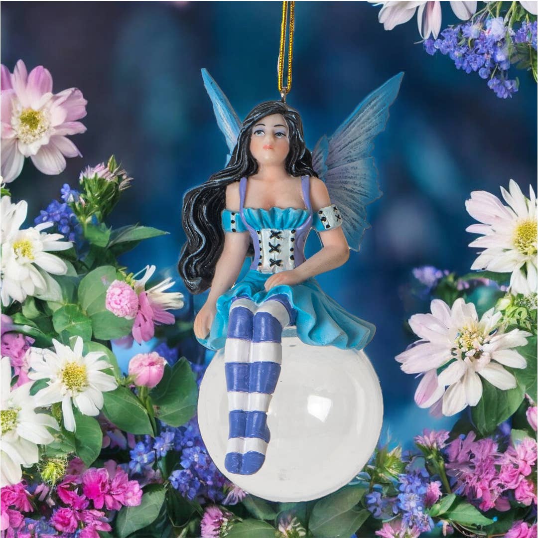 Flora Bubble Rider Fairy Ornament by Amy Brown
