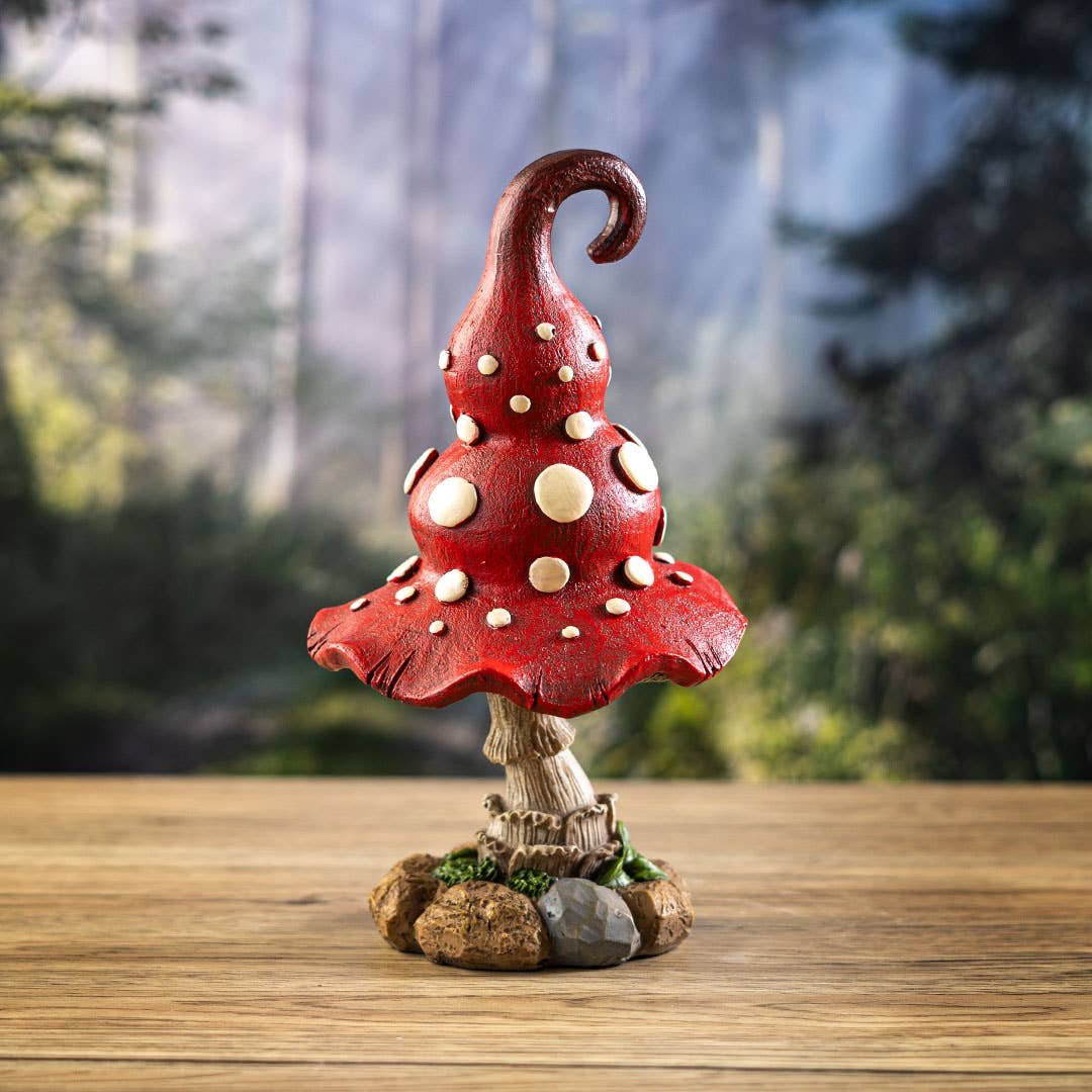 Whimsical Garden Toadstool Mushroom Red