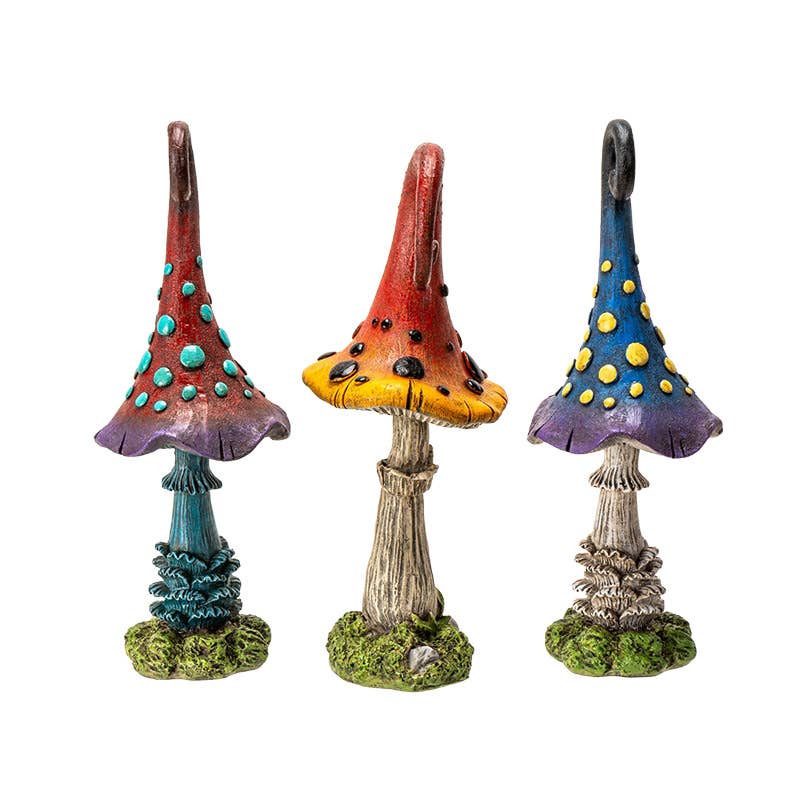 Magic Toadstool Mushrooms Set of 3