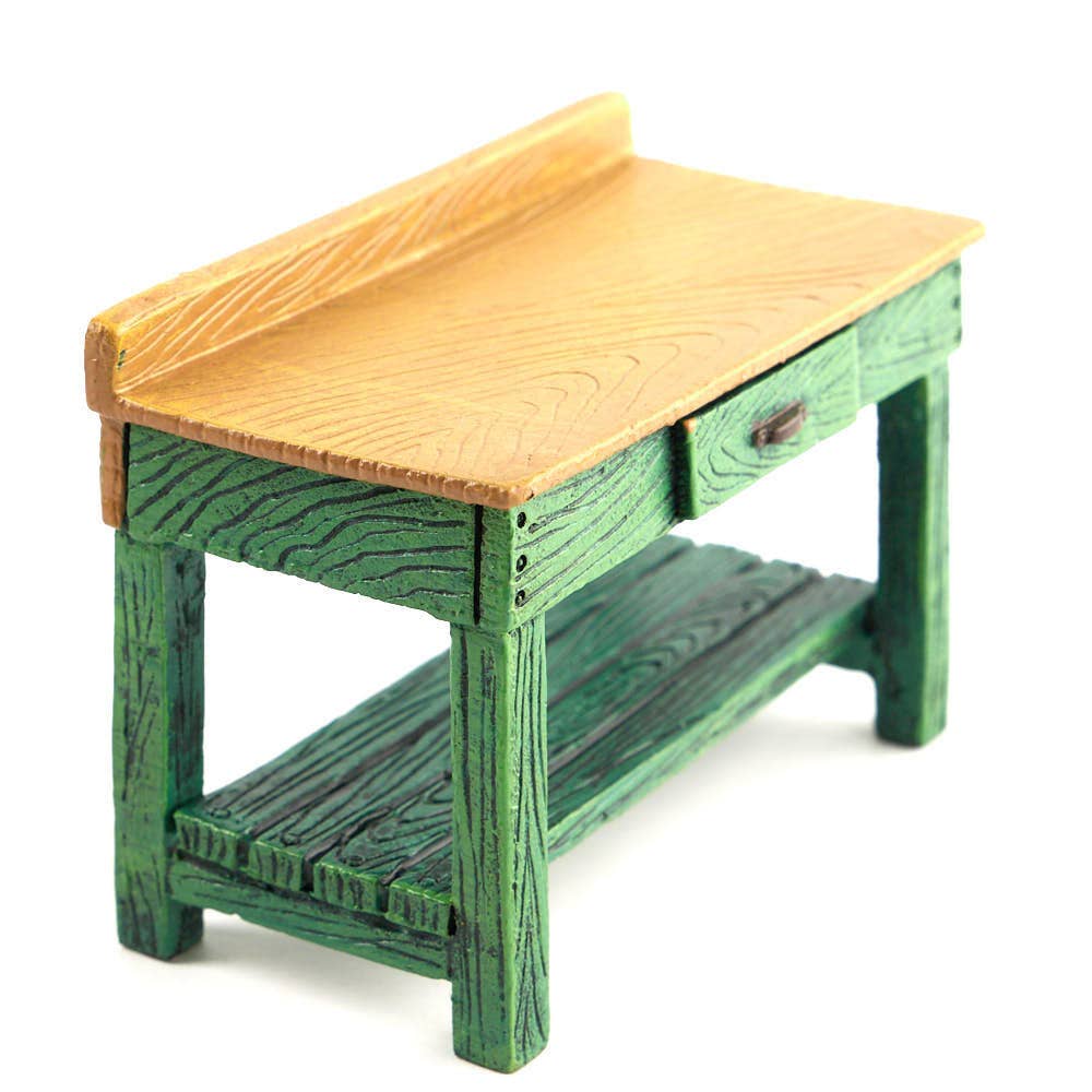 Miniature Green Potting Bench