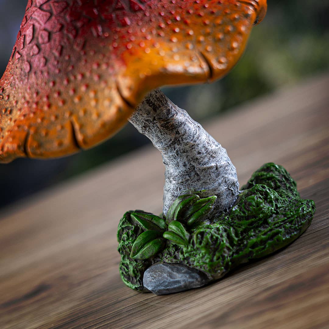 Whimsical Garden Toadstool Mushroom sunrise