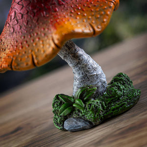 Whimsical Garden Toadstool Mushroom sunrise