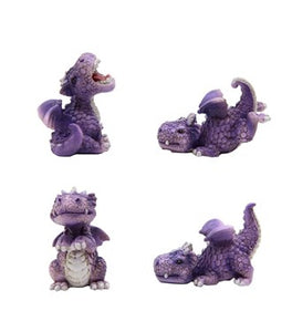 Fairy Garden Purple Dragons, Mini Purple Dragons