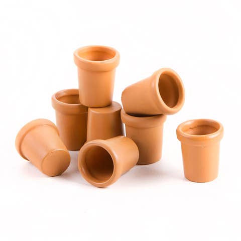 Miniature Faux Terra Cotta Pots
