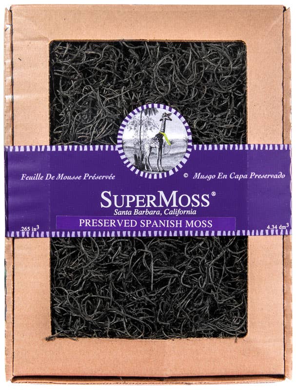 Spanish Moss 4oz: Black