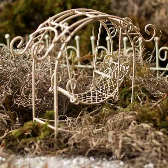 Miniature Rustic Arch Swing