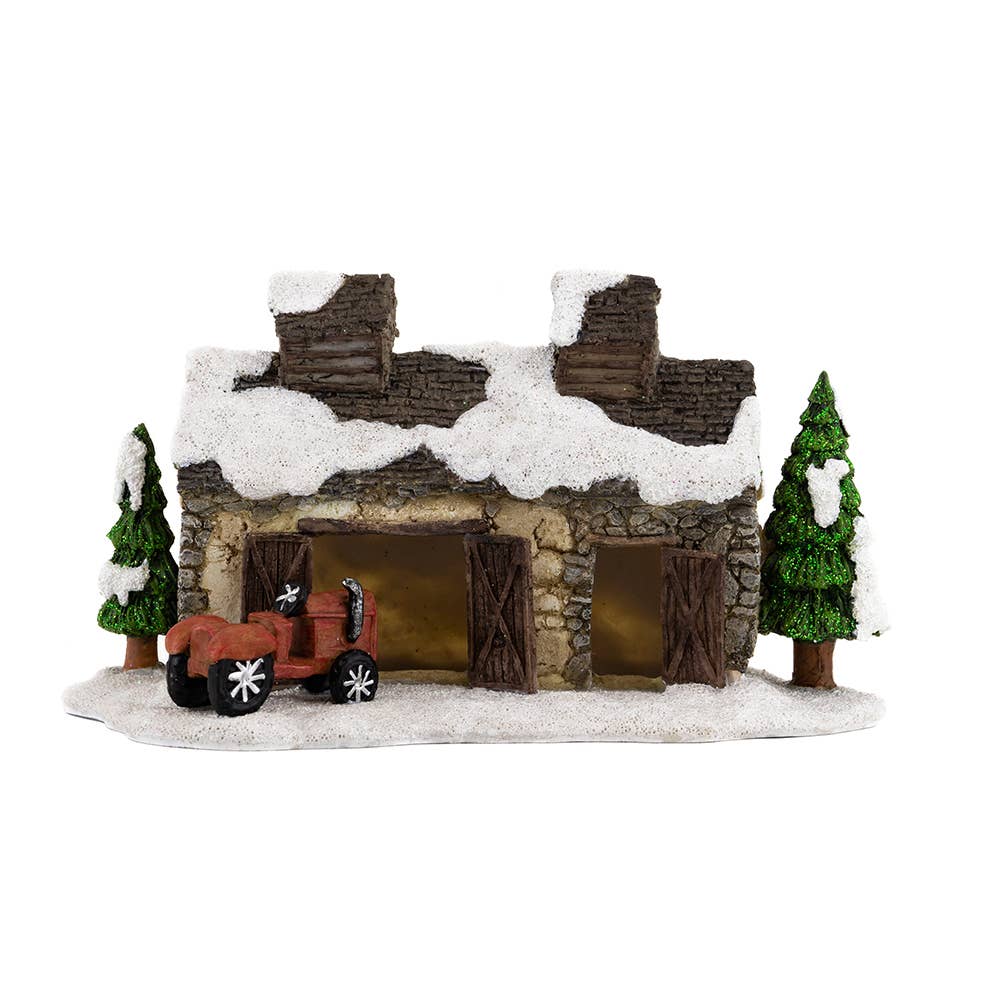 Miniature Snowy Christmas Shed