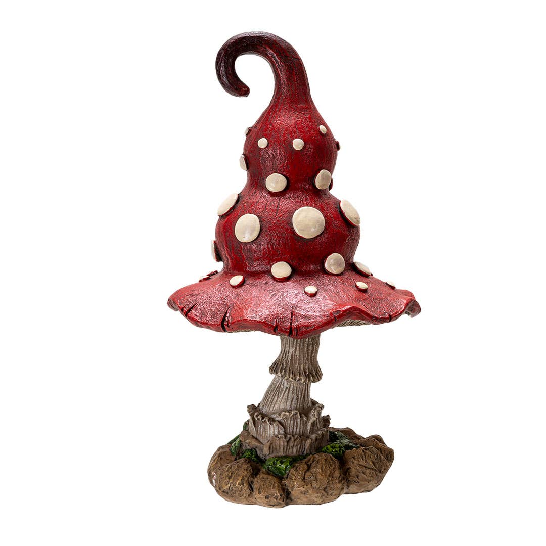 Whimsical Garden Toadstool Mushroom Red
