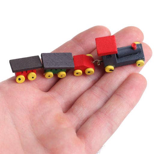 Miniature Wooden Train Set