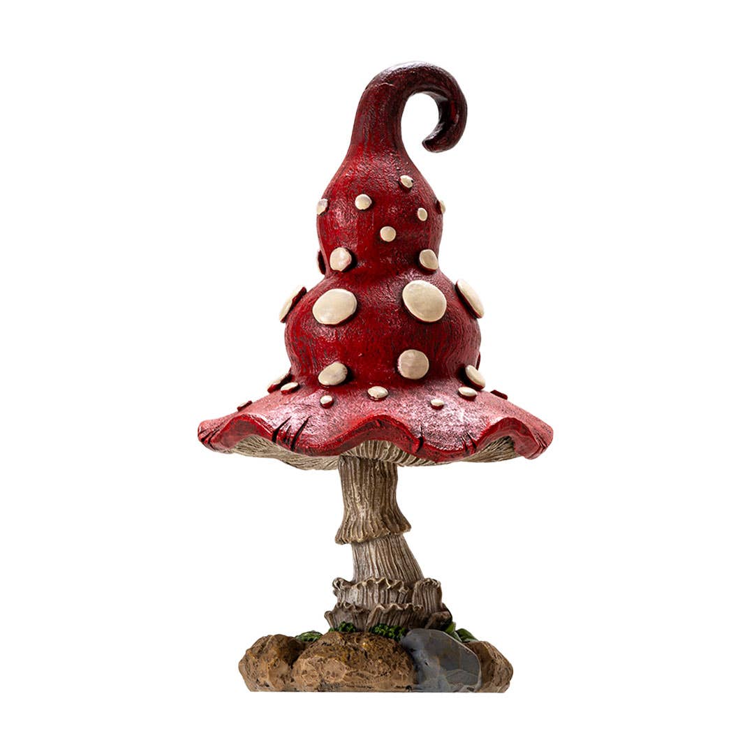Whimsical Garden Toadstool Mushroom Red