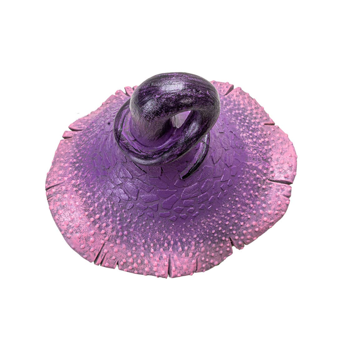 Whimsical Garden Toadstool Mushroom Purple