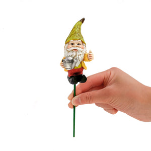 Mini Fairy Garden Gnome With Watering Can On Stake
