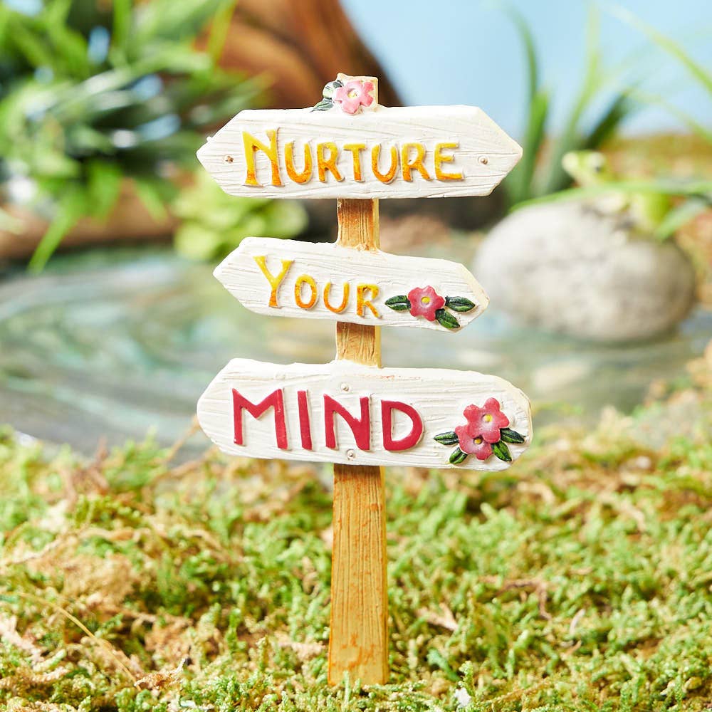 Nurture Your Mind Sign Pick