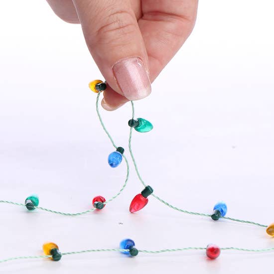 Miniature Christmas Acrylic Light Bulb Garland