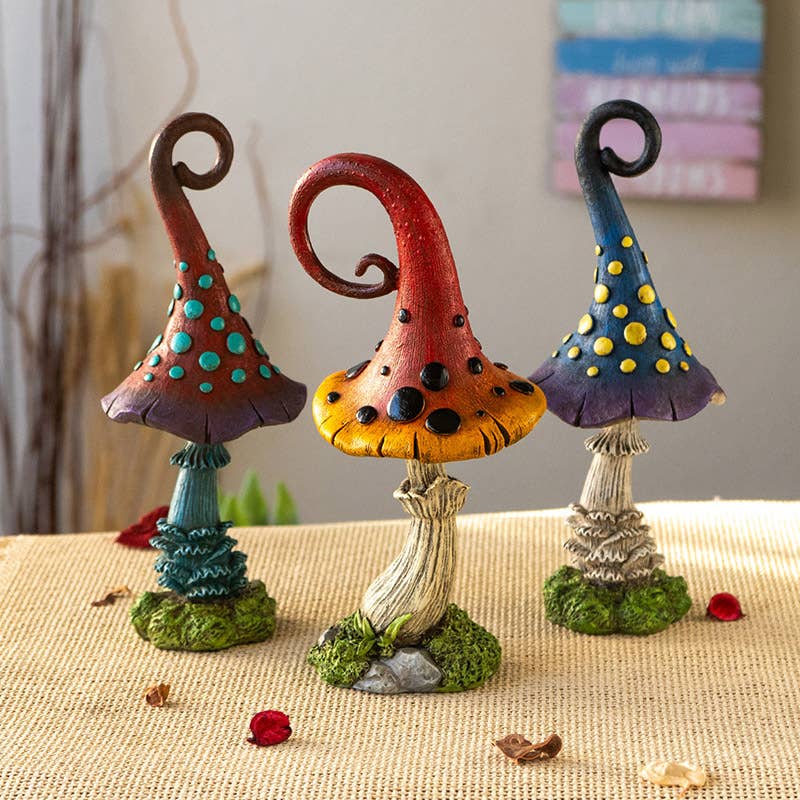 Magic Toadstool Mushrooms Set of 3