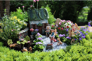 172Pcs Miniature Fairy Garden Accessories Including 100Pcs Fixed Pins,  modacraft Fairy Garden Kit Fairy House Animal Figurines Mini Landscape for