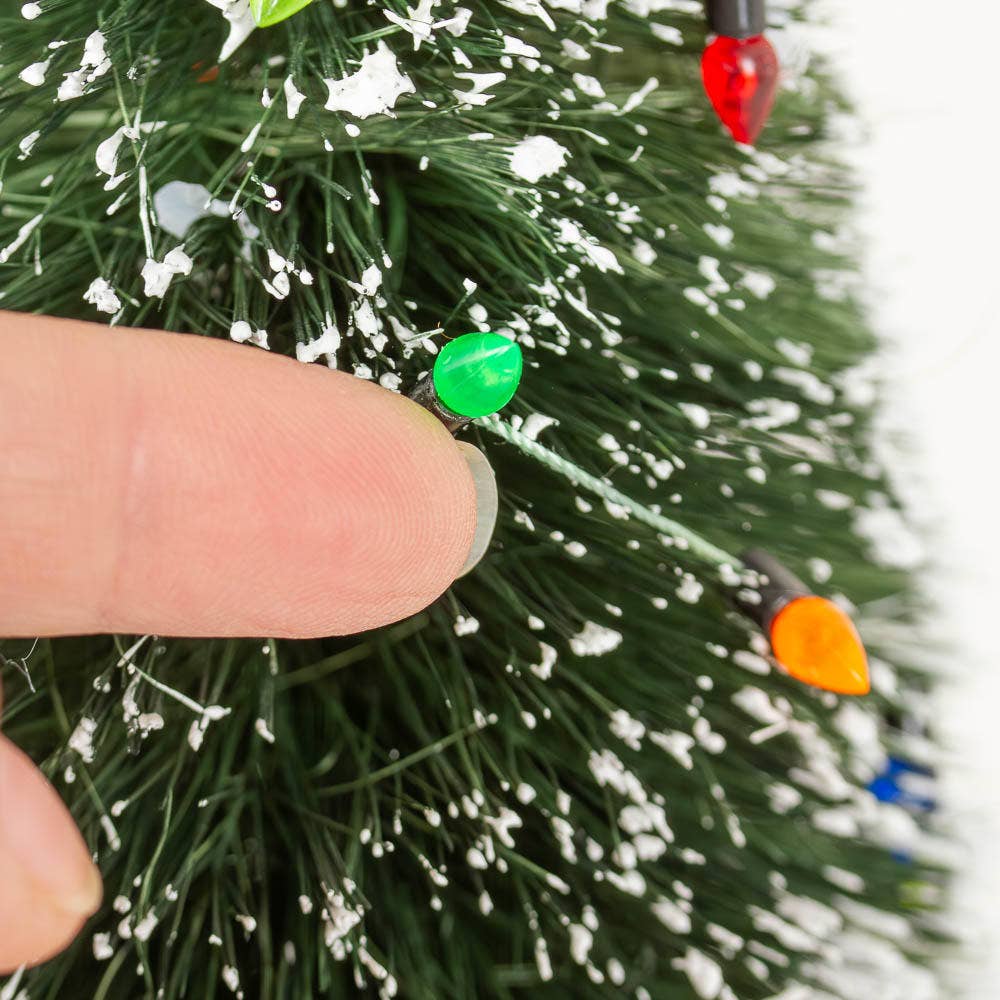 Miniature Christmas Acrylic Light Bulb Garland - 72" long