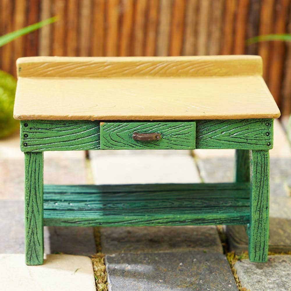 Miniature Green Potting Bench