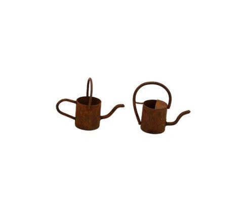 Mini Rusty Watering Cans, Fairy Garden Watering Cans