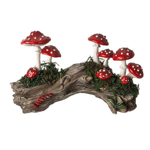 Toadstool Mushroom on Stump