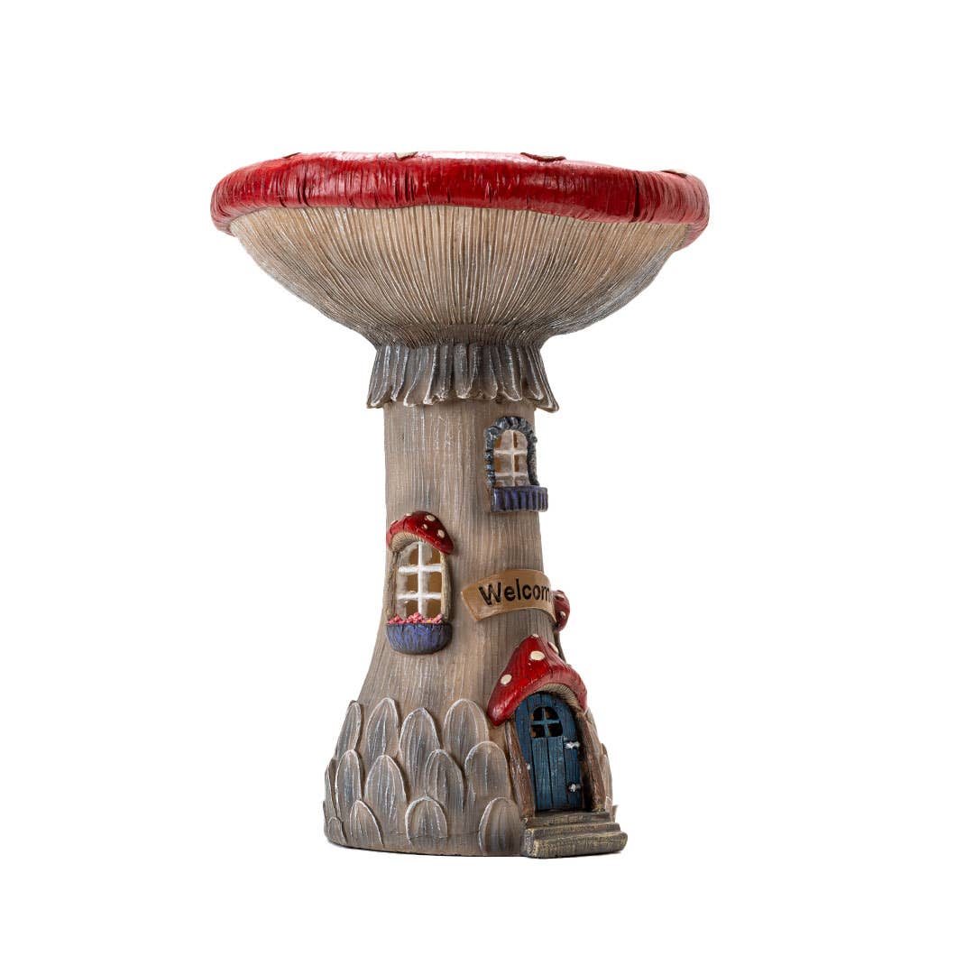 Whimsical Garden Toadstool Mushroom House with LED