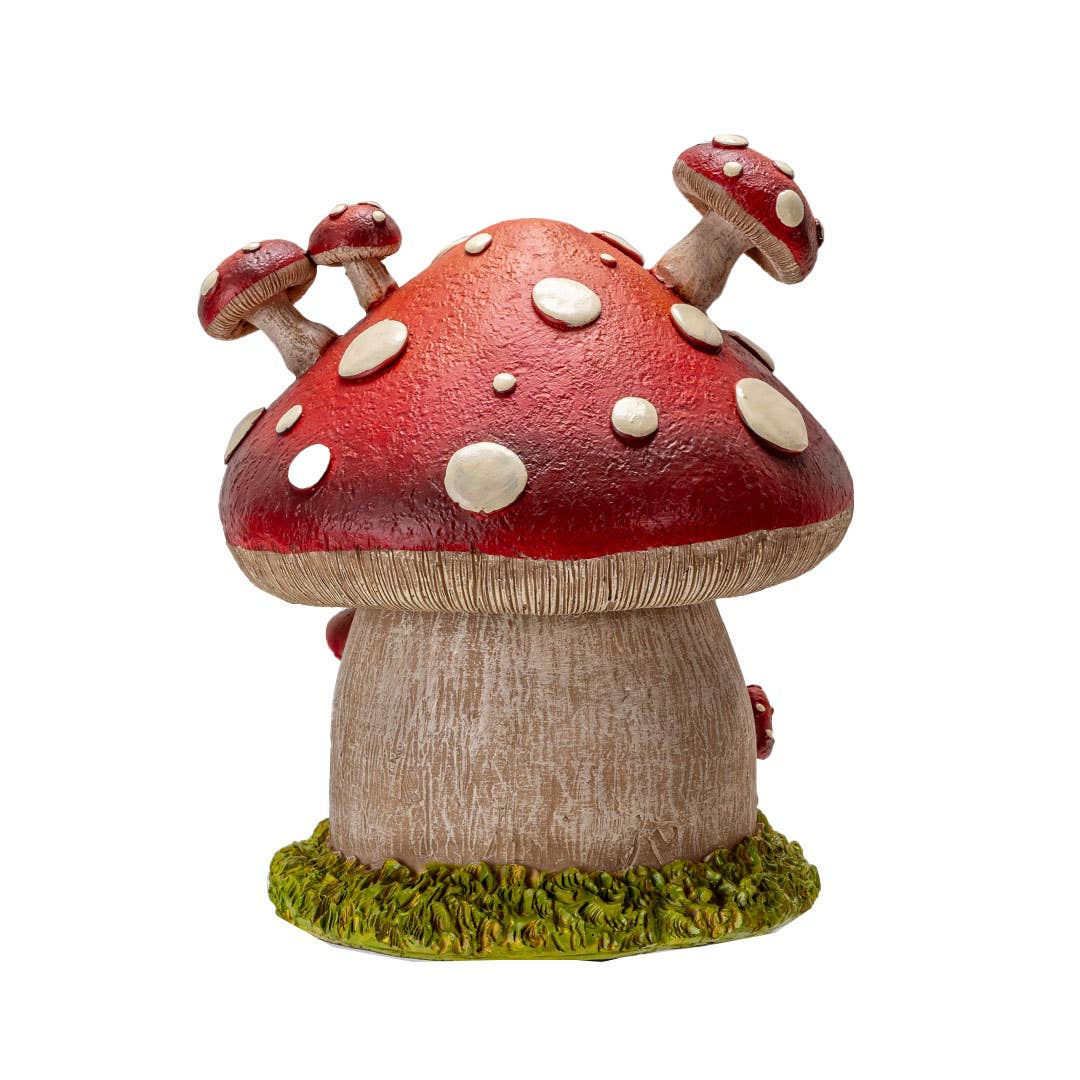 Whimsical Garden Toadstool Mushroom House with LED