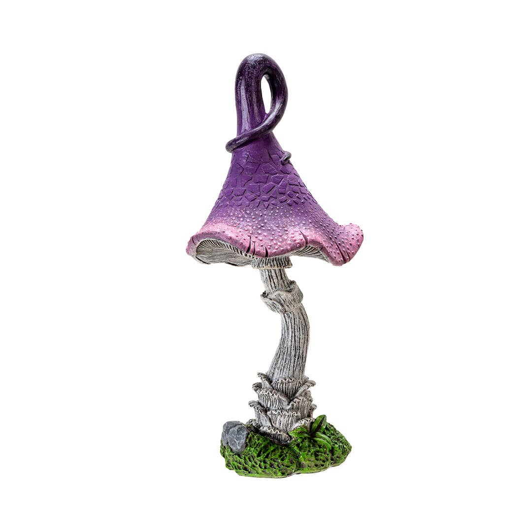 Whimsical Garden Toadstool Mushroom Purple