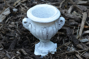 Elegant Mini Planter With Handles Antique White