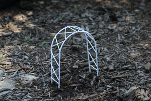 White Criss Cross Trellis/Arbor