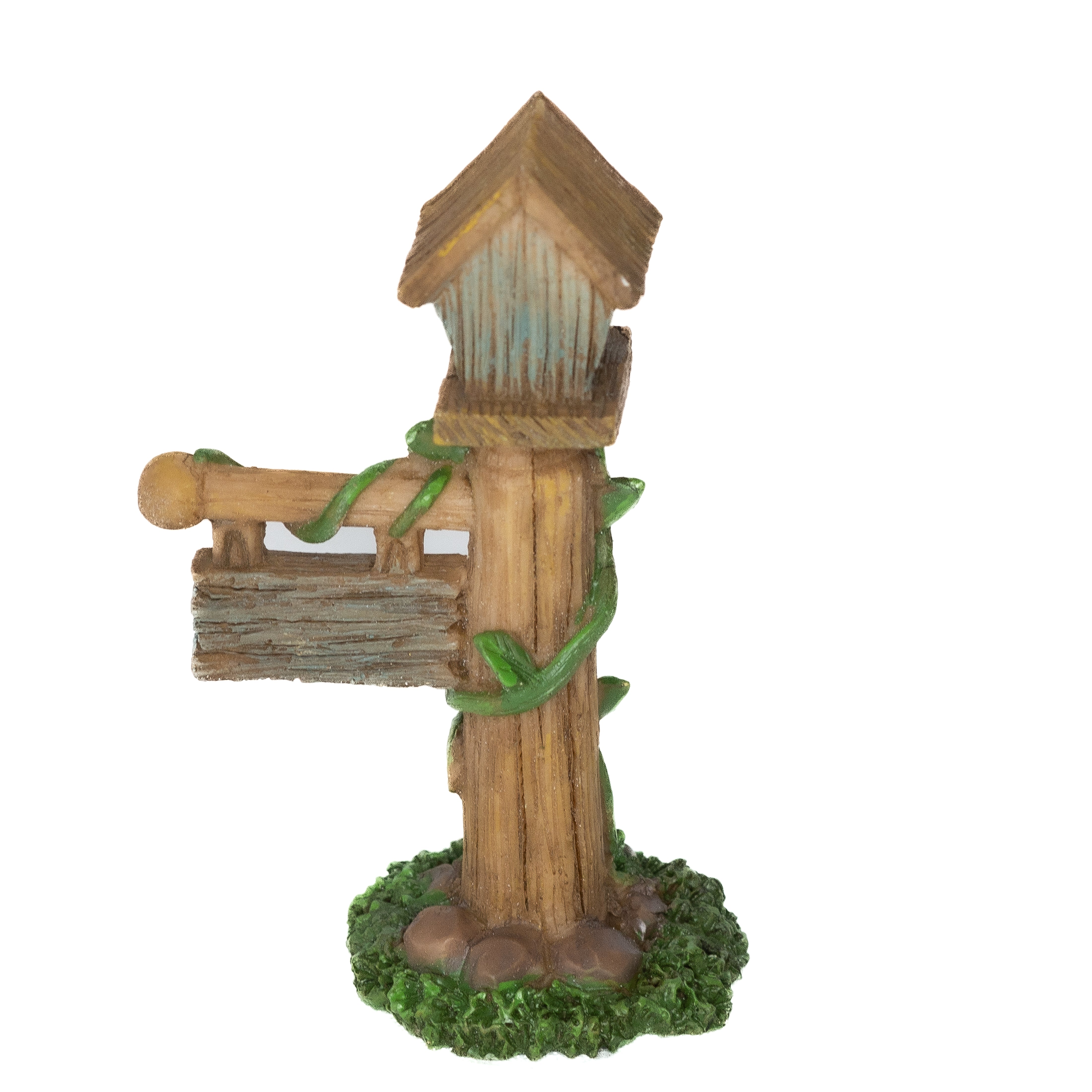 Mini Fairy Garden Birdhouse with Welcome Sign