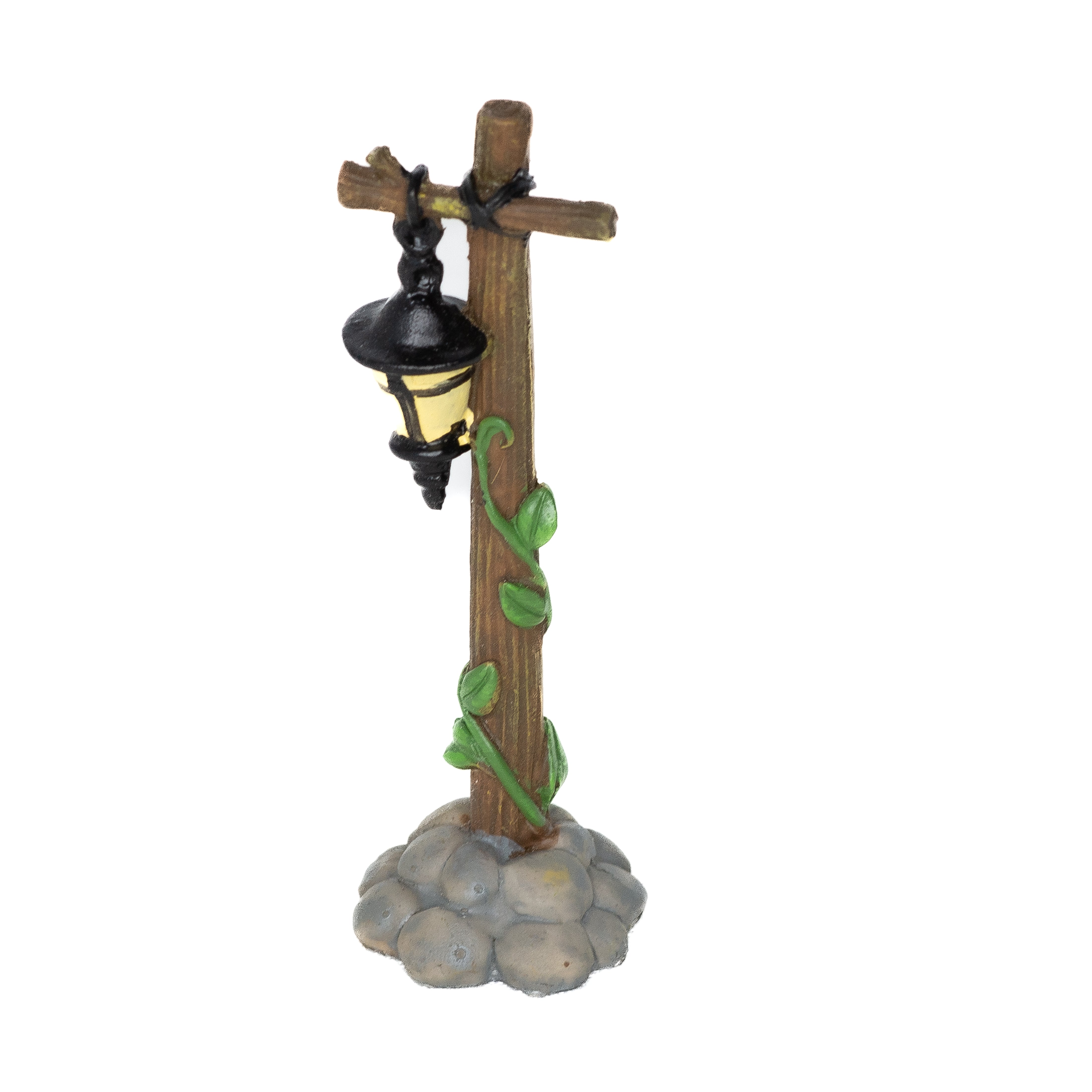 Mini Fairy Garden Street Lamp with Ivy