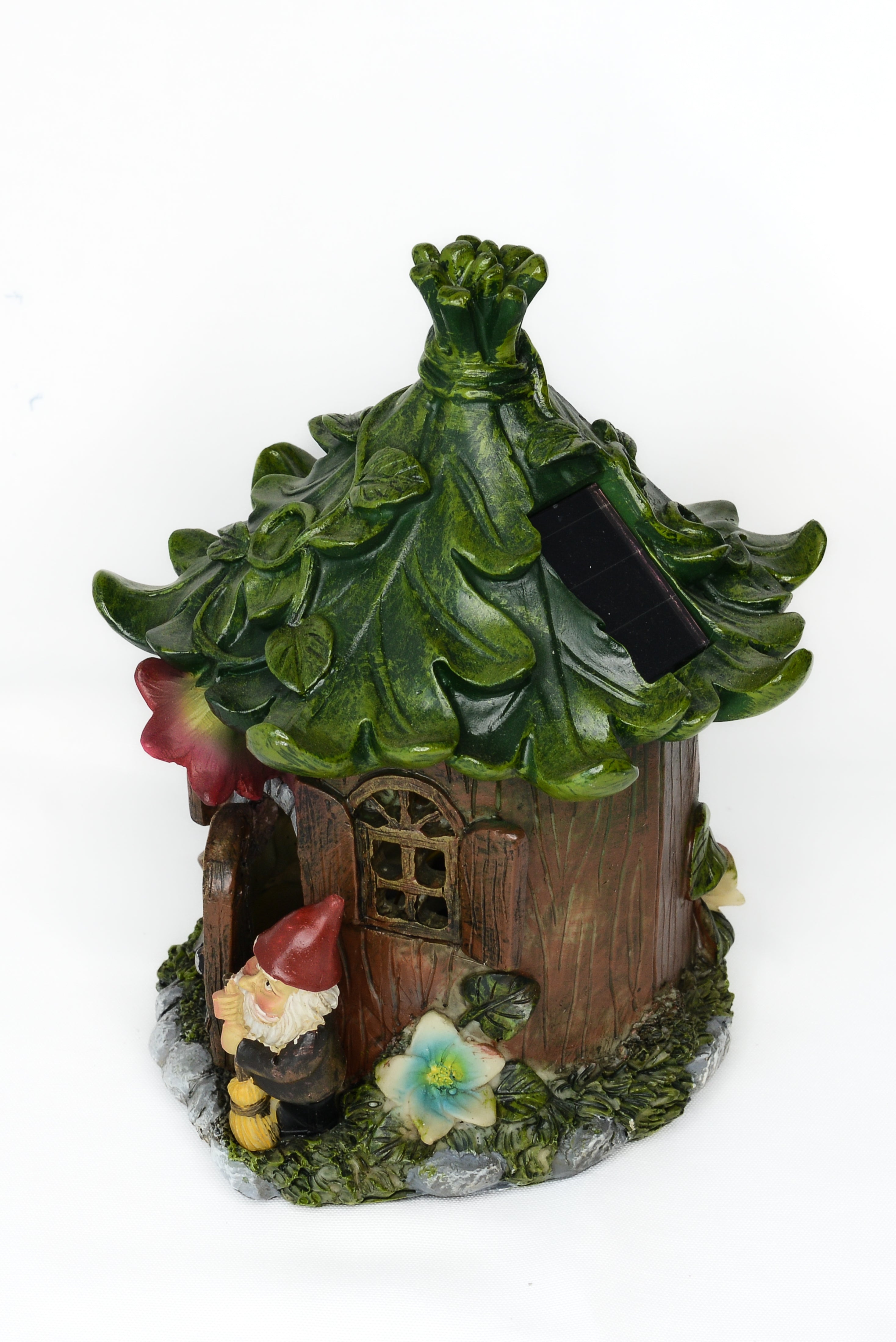 Leaf and Vine Gnome Solar House Variation