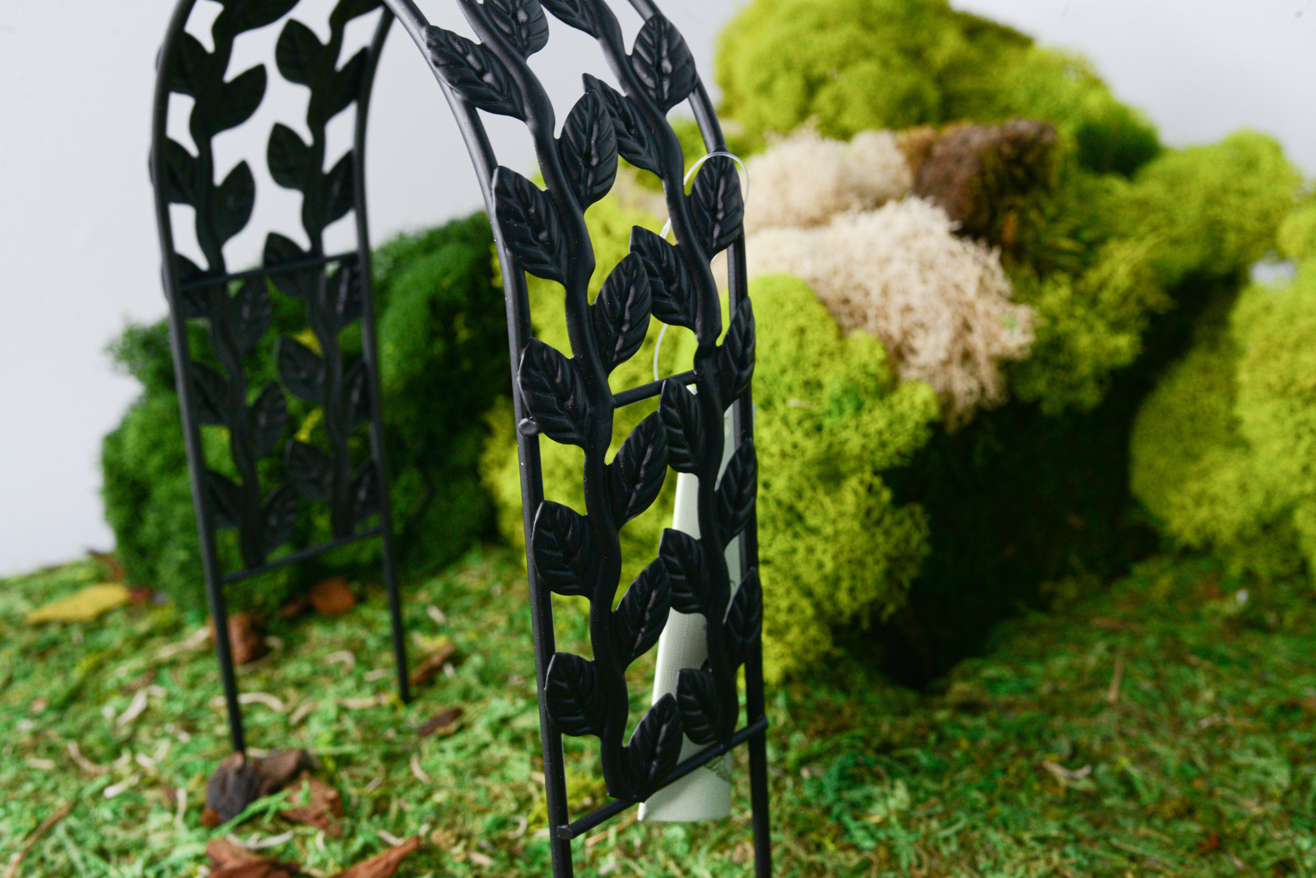 Fairy Garden Black Leaf Garden Arbor