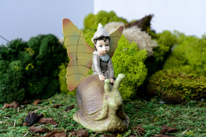 Acorn Fairy Riding Snail