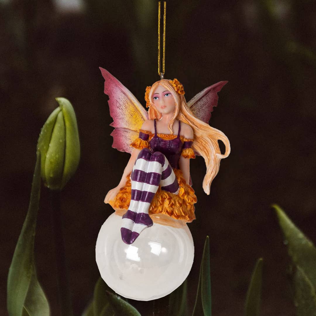 Cassia Bubble Rider Fairy Ornament by Amy Brown