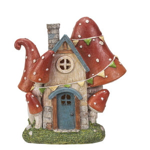 Gnome Garden Toad Stool Home w/ LED
