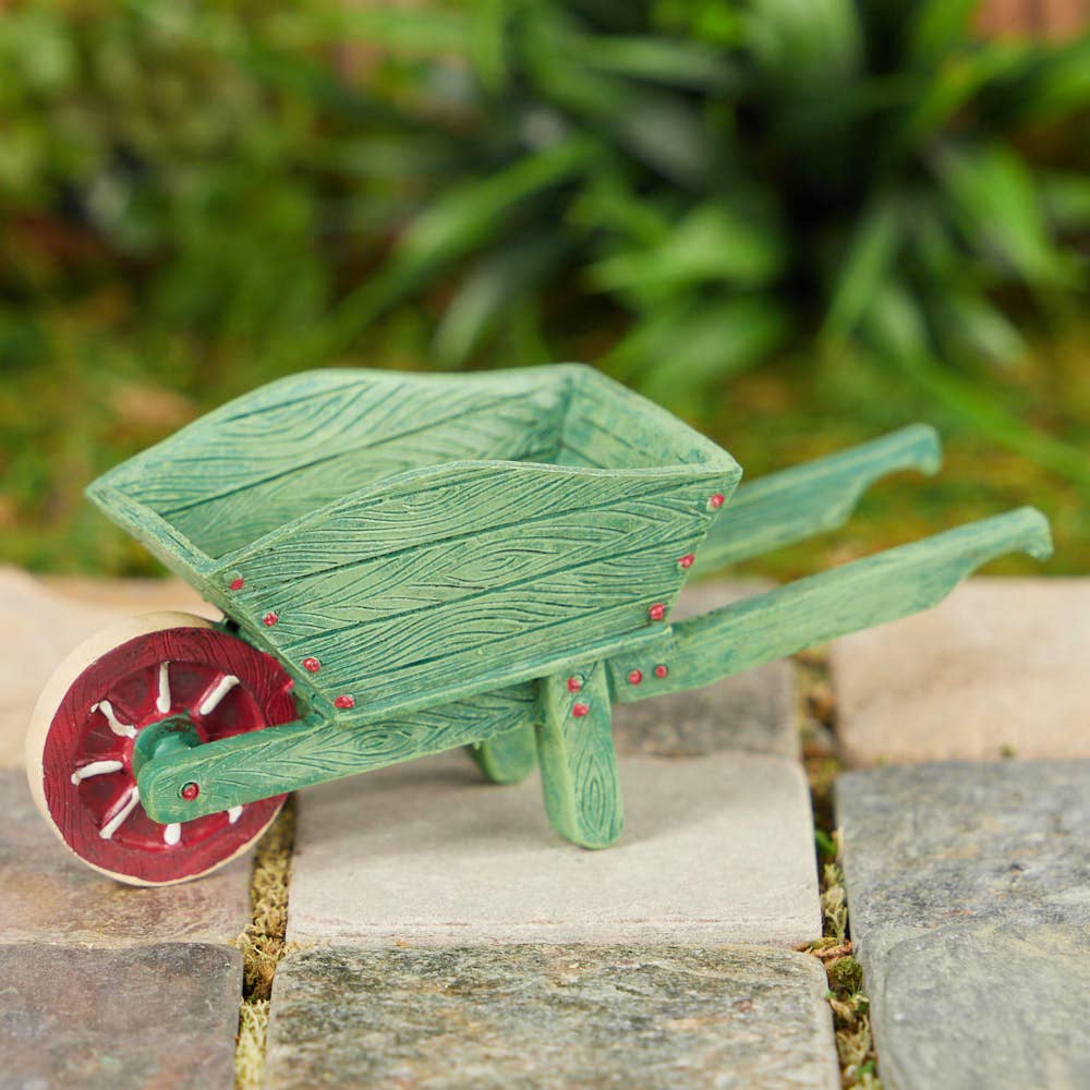 Mini Green Wheelbarrow