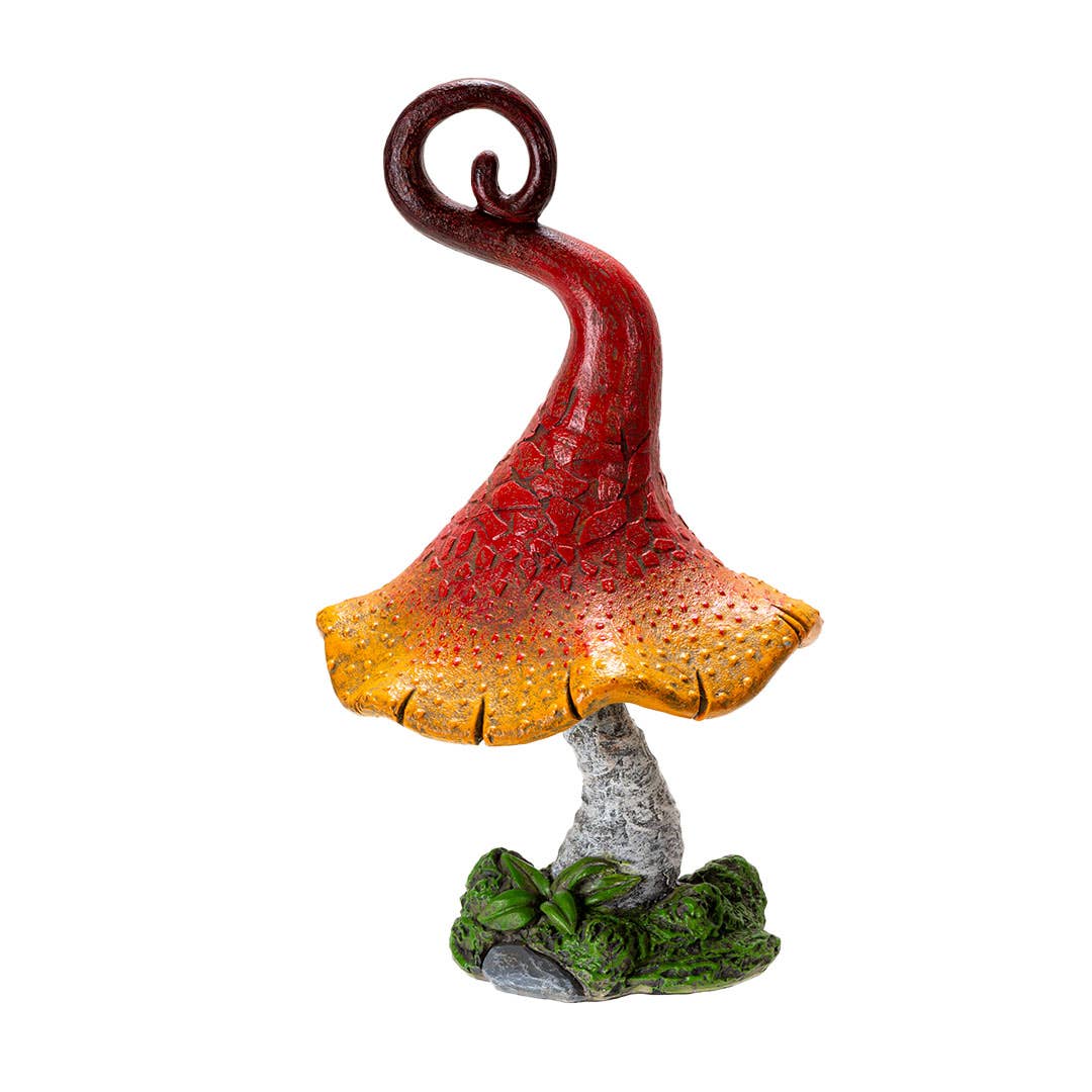 Whimsical Garden Toadstool Mushroom sunrise
