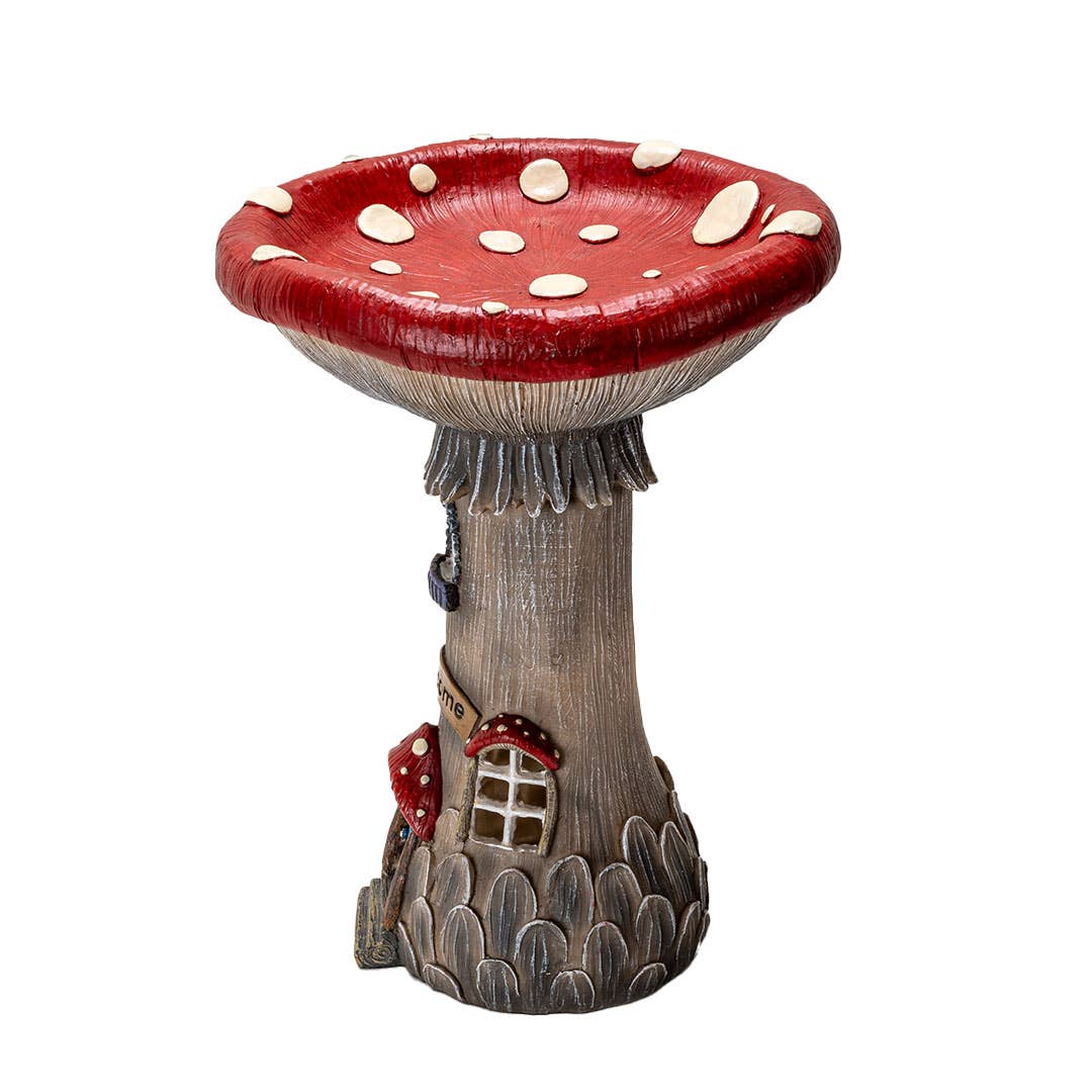 Whimsical Garden Toadstool Mushroom House with LED