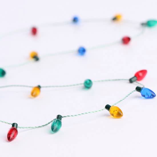 Miniature Christmas Acrylic Light Bulb Garland