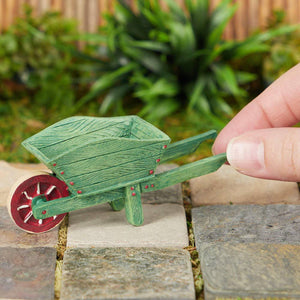 Mini Green Wheelbarrow