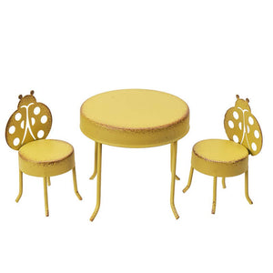 Fairy Garden Metal Table & Chair Set