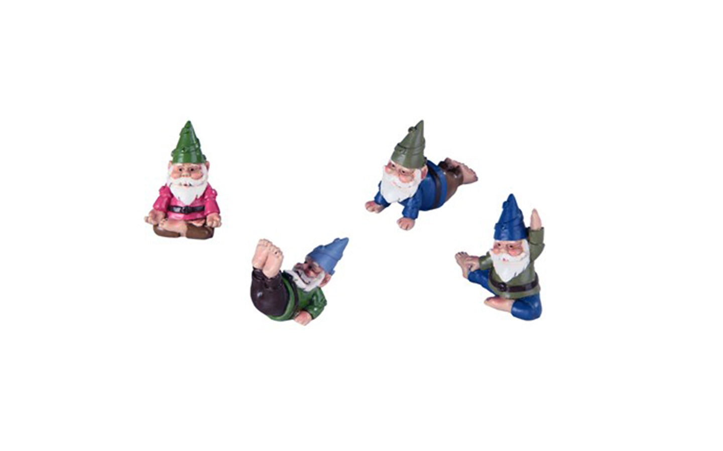 Mini Yoga Gnomes, Fairy Garden Yoga Gnomes