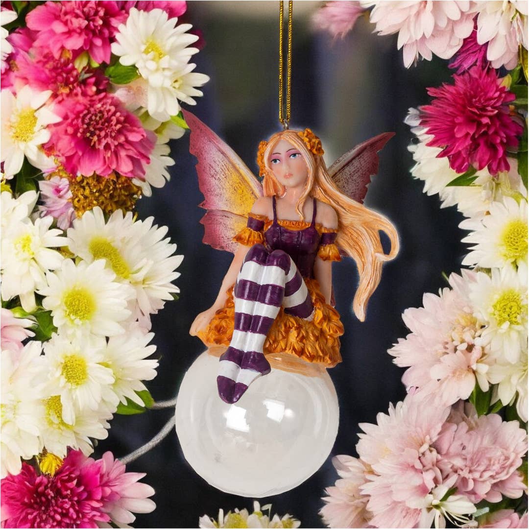 Cassia Bubble Rider Fairy Ornament by Amy Brown