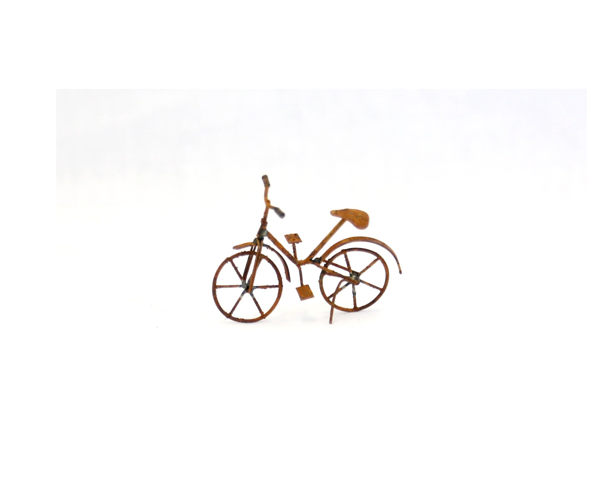 Mini Rusty Bicycle With Foot Stand, Fairy Garden Bicycle